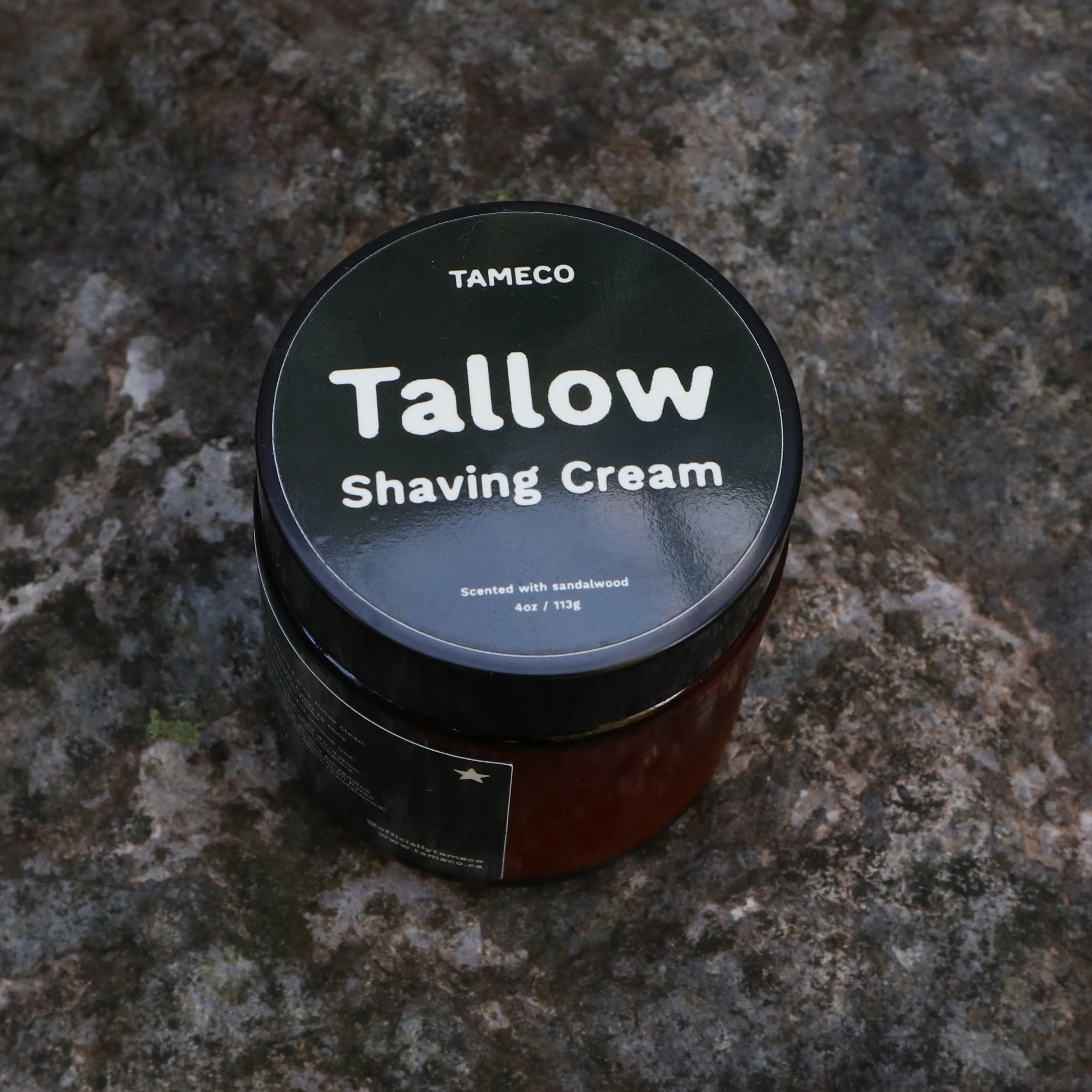 Tameco tallow shaving cream — the first one